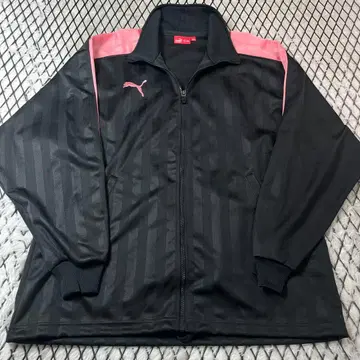 PUMA 트랙 자켓 블랙x핑크