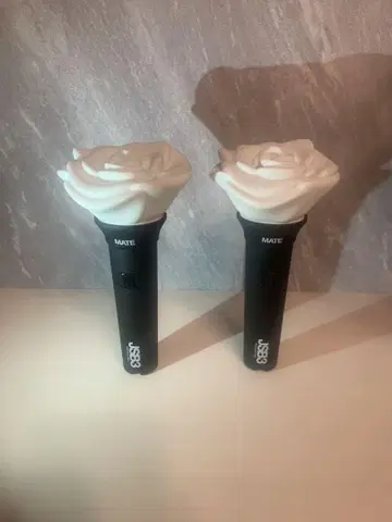 [ 새상품급 ] 삼대째 MATE 응원봉 화이트 로즈형 2개 세트