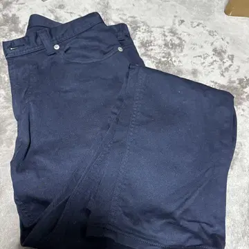 BEAMS 네이비 워크 팬츠