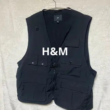 H&M 블랙 낚시용 조끼 US XL 사이즈 남성용