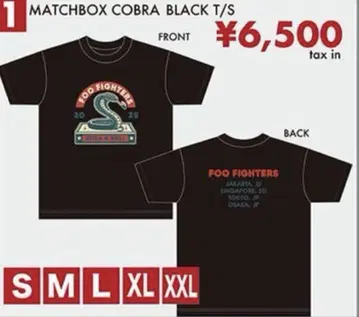 FOO FIGHTERS T셔츠 2025 tour XL