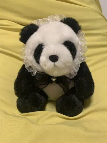 팬더 봉제 인형 레이스 헤어밴드 포함 우에노 동물원