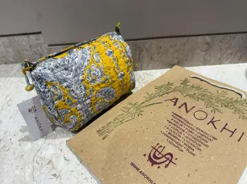 ANOKHI 아노키 블록 프린트 파우치 S 인도 직수입 토트백 포함