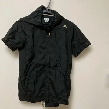 adidas 여성용 골프웨어 후드 부착 반팔 점퍼