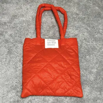 [ 완판템 ] LEPSIM 퀼팅 토트 BAG 오렌지