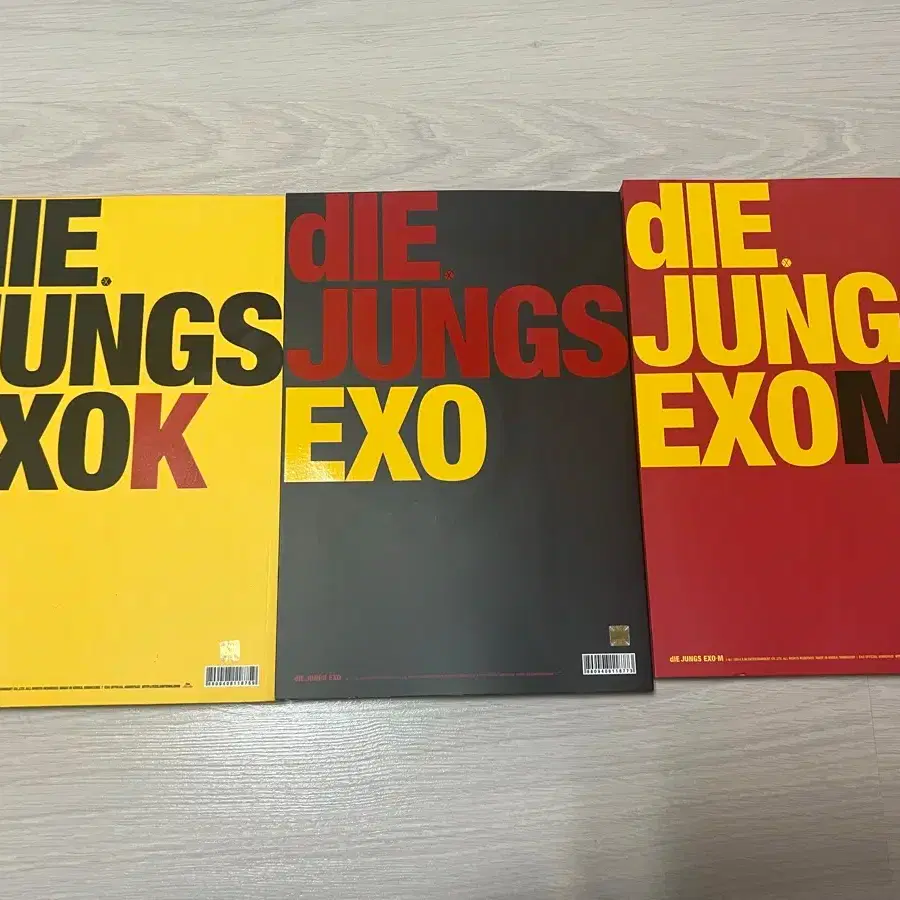 엑소 exo 공식 포토북 화보집 디융스 3권 일괄 die jungs | Buy