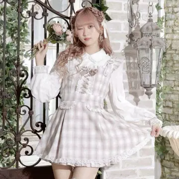 노에미 하트버클 레이스업 셋업 핑크