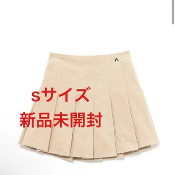 andmary Amanda 플리츠 스커트 베이지 S
