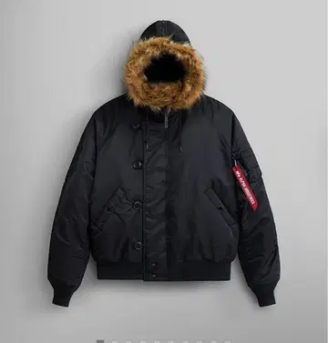 ALPHA INDUSTRIES 블랙 MA-1 자켓 M