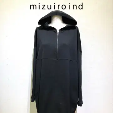 새상품급 미즈이로 인드 후드 부착 후드티 블랙 빅 사이즈