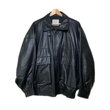 FREAK'S STORE 가죽 블루종 가죽 자켓 블랙