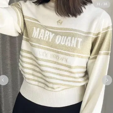 LILY BROWN x MARY QUANT 바리에 자카드 니트