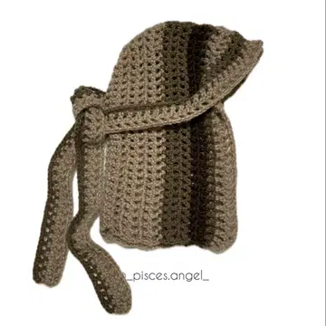 크로셰 두라그 니트 손뜨개질 두라그 헤드웨어 털실