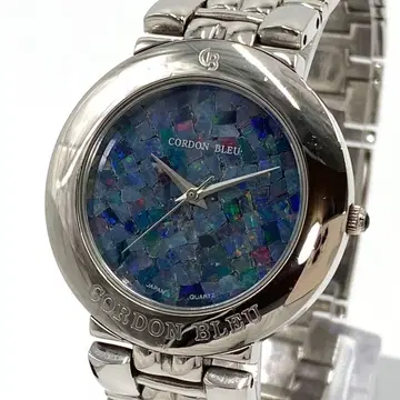 [ 작동/새상품 배터리 ] CORDON BLEU 남성용 모자이크 펄 실버