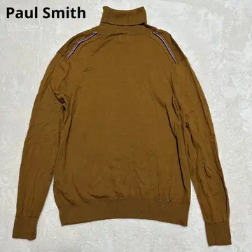 새상품급 폴스미스 레인보우 라인 터틀넥 니트 가을/겨울 브라운 계열 L