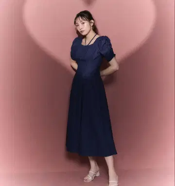 AnMILLE 코르셋 데님 OP 원피스