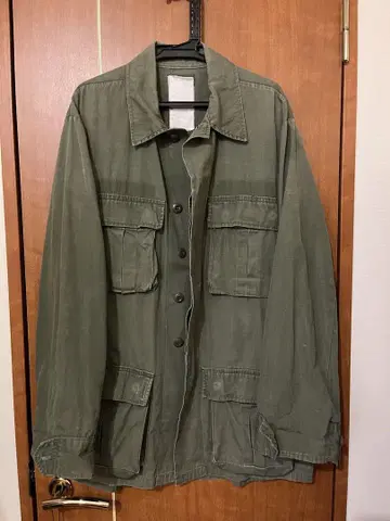 US 미국 80년대 빈티지 밀리터리 자켓 카키 4 포켓