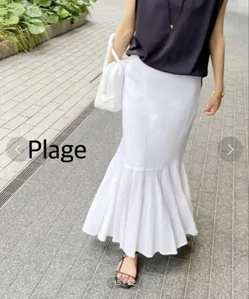 [ Plage ] 플레어 롱 스커트