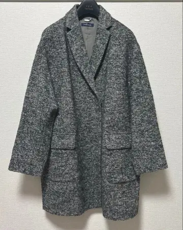 뉴요커 해링본 트위드 코트