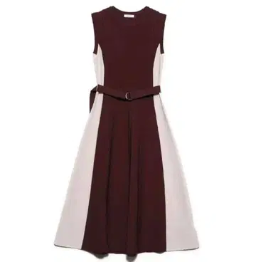 프레이 아이디 바이컬러 니트 원피스 프레이 아이디