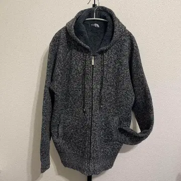 니트 스웨터 가디건 후드 부착 가을/겨울 집업 [ 컨디션 최상 ]