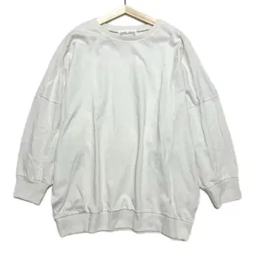 새상품급 BEARDSLEY 돌먼 풀오버 리브 F 아이보리