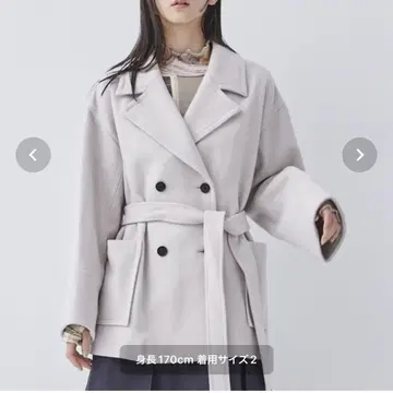 public tokyo 빅 칼라 오버 사이즈 숏코트