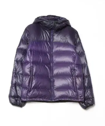 THE NORTH FACE 후드 부착 다운 자켓 보라색