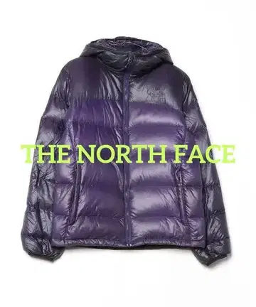 THE NORTH FACE 후드 부착 다운 자켓 보라색