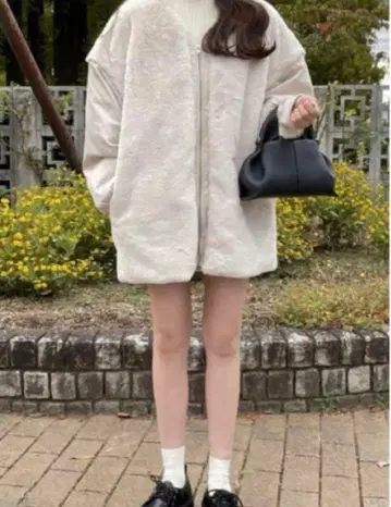 GRL 퍼 블루종 아우터