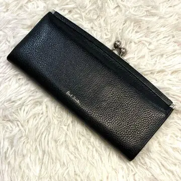 [ 새상품급 ] Paul Smith 가죽 가마구치 장지갑 블랙