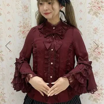 공주 소매 7부 블라우스