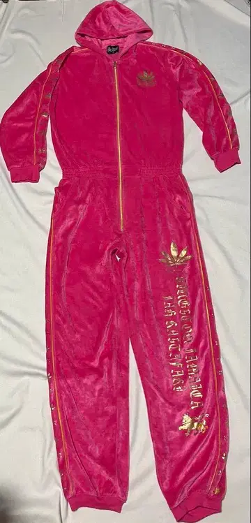 저지 올인원 작업복 핑크