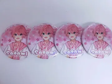 사토미 군 캔 배지 x 4