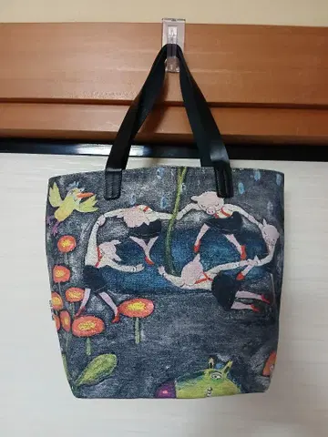 알베로베로 아트 패턴 토트백 그레이