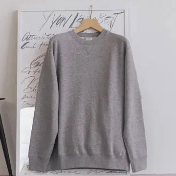 루프 휠러 크루넥 맨투맨 트레이닝복 그레이 118 124 XL