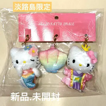 헬로키티 스마일 아와지시마 한정판 마스코트 참 새상품 머메이드 오토히메
