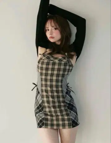 ANDMARY Khy 체크 세트 베이지 안드마리