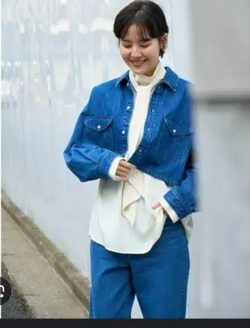 LEE 콜라보 숏 기장 데님 자켓 & 데님