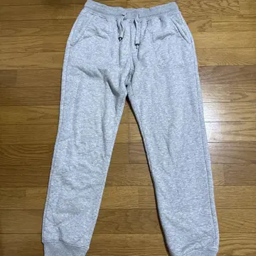 그레이 조거 팬츠 플리스 소재