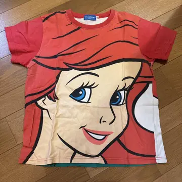 아리엘 T셔츠 어린이용 빨간색 150cm 디즈니 프린세스