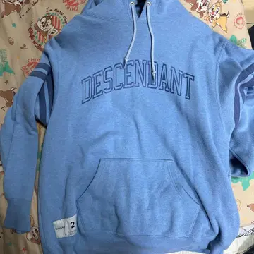DESCENDANT 후드티 사이즈 2 파랑