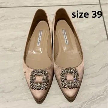 마놀로 블라닉 플랫슈즈 행시 39 새틴