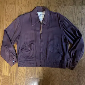 50s 개버 WEATHERCREST 퍼플 집업 자켓