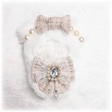 인형 옷 10cm~11cm 트위드 베이지 화이트