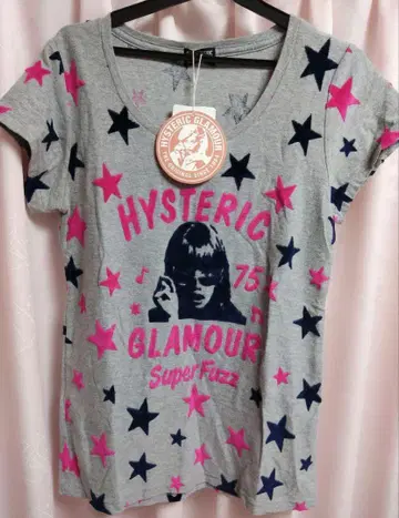 구하기 어려움 HYSTERIC GLAMOUR 셔츠 히스걸 스타 올 패턴
