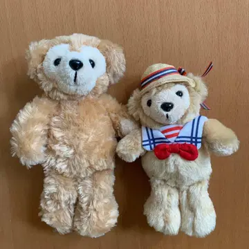 더피 잠보리 나이트 봉제 인형 스트랩 화이트 택 인형 배지