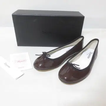 미사용 레페토 에나멜 플랫슈즈 펌프스 37 BY01