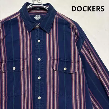 90s DOCKERS 다커스 멀티 스트라이프 긴팔 셔츠