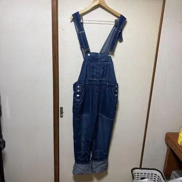다크 블루 데님 오버롤